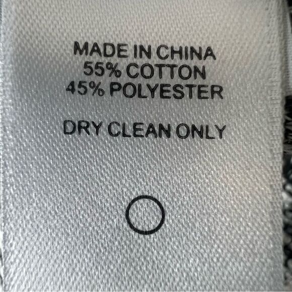 1. State Black Cream Fringe Tweed Button Front Long Sleeve Blazer Jacket - Picture 10 of 15